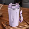 Smart Insulated Coffee Mug with Transparent Lid