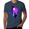 Wolf Howling At The Moon Inside A Wolf Fantasy Art Tshirt Modern Print Casual Tshirt