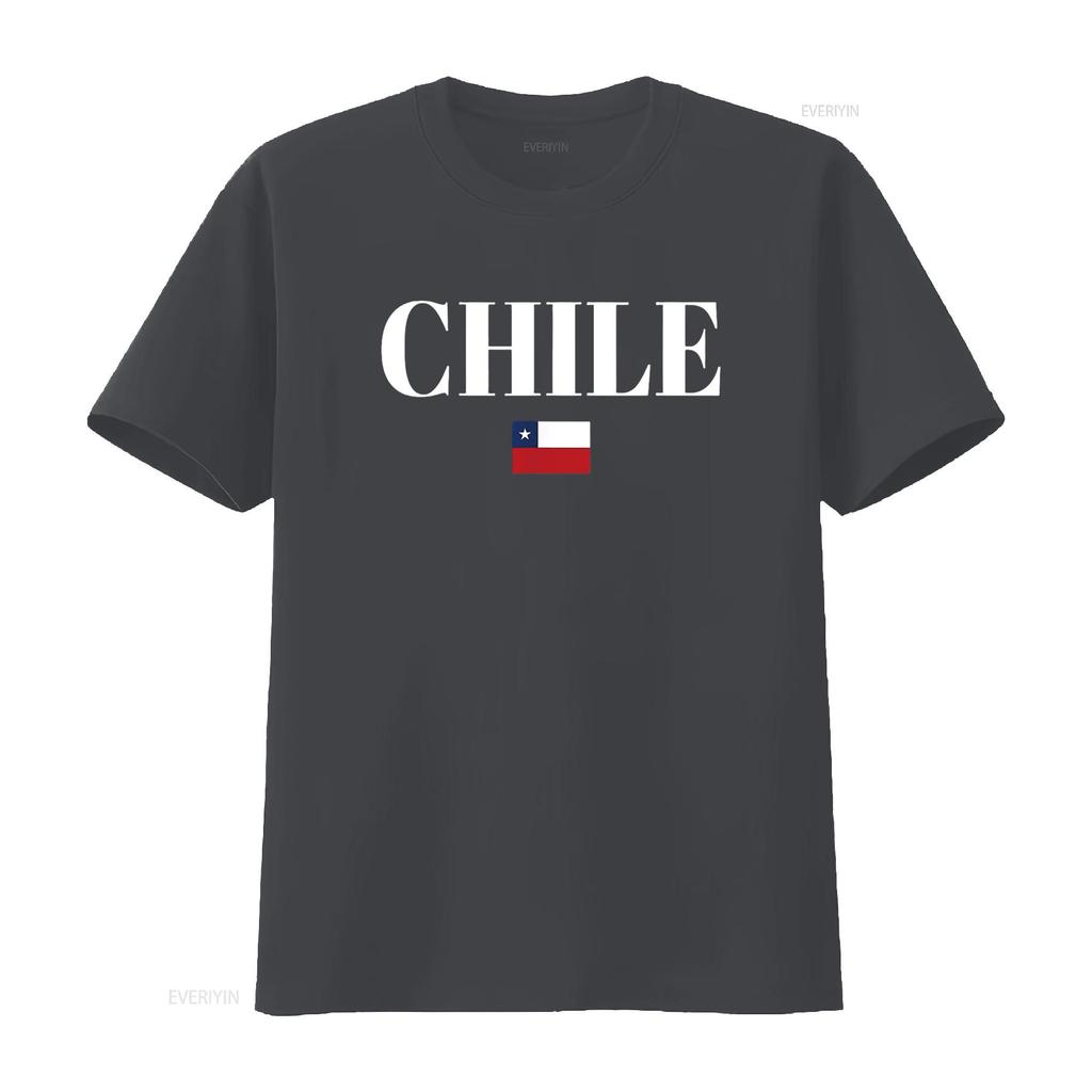 CHILE Flag Women T Shirt Vintage Washed Graphic Unisex Fashion Stylish Soft Top For Everyday Wear Designer Clothes Versatile