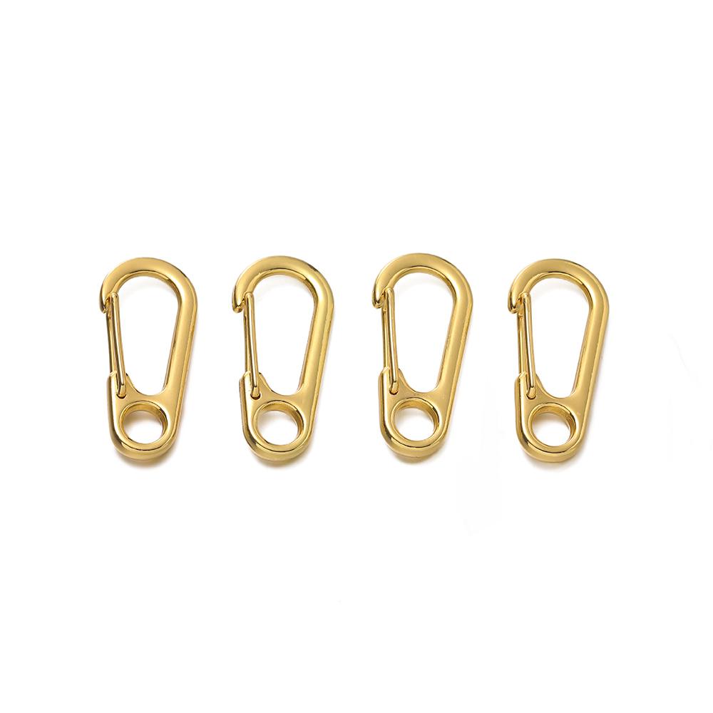 5pcs 14.5x31.5mm Zinc Alloy Lobster Clasp Buckle Keychain Buckles Spring Snap Hooks Keychains Tool Clips