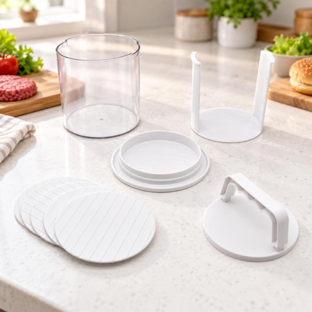 Burger Patty Maker Detachable Stackable Press Removable