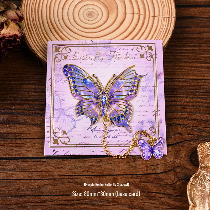 Exquisite Retro Butterfly Metal Bookmark - Elegant Literary Page Clip, Perfect Graduation Gift for Students