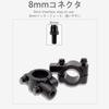 2 Pack Black Solid Handle Clamp Not Easy Fall Over Mirror Adapter Mirror Holder