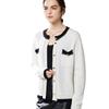 2024 Women's Luxury Round Neck Color Block Cashmere Cardigan Sweater