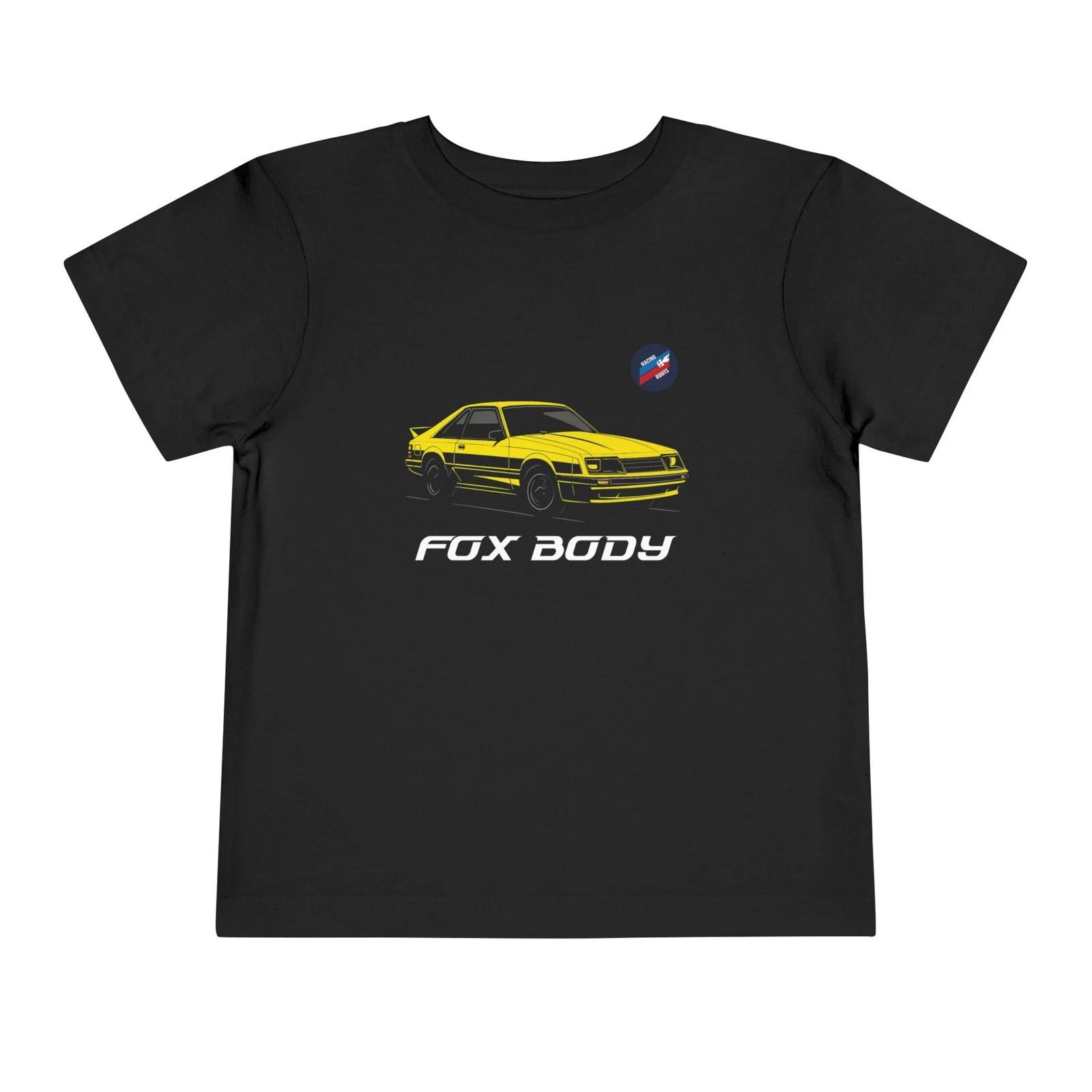 Toddler Fox Body Mustang T-Shirt | Yellow 1987-93 Mustang Graphic Tee S