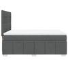 VidaXL Boxspringbett mit Matratze Dunkelgrau 140x200 cm Stoff