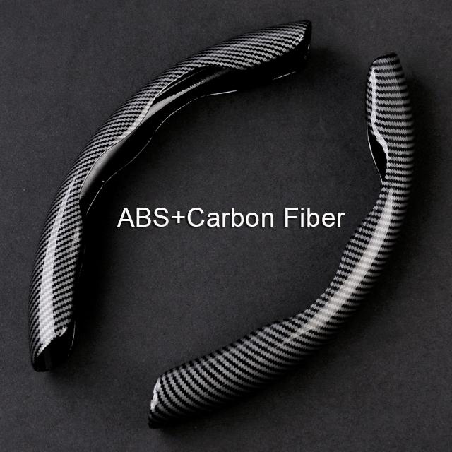 Non-Slip Sport Car Steering Cover Fit 38cm/15inch Carbon Fiber Steering Wheel Booster Cover Universal Car