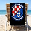 Croatian Football Crest Design Microfiber Beach Towel, Lightweight And Quick-Dry, for Summer Travel, Beach Essential, Swimming Pool Outdoor