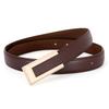 Genuine Leather Womens Fashion Belt With Smooth Buckle For Casual Wear