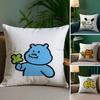 Lucky Four leaf clover Pillow Case Sofa and Living Room Decorative Cushion Covers Dust-proof and Mite-proof Invisible Zipper