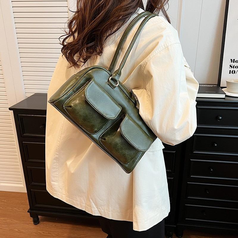 Retro Achseltasche Damen neuwertige High-End-Textur Support Schultertasche Nische große Kapazität tragbar