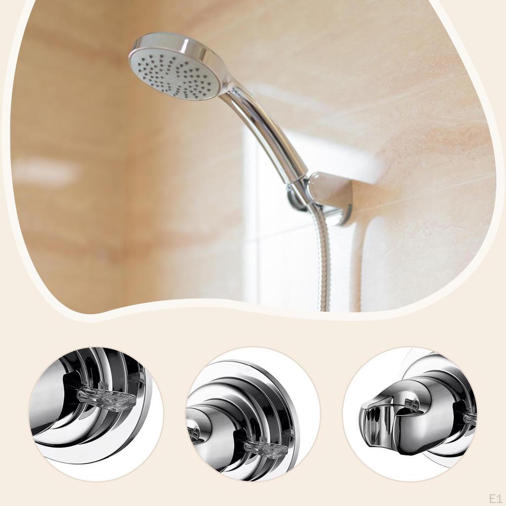 Shower Head Holder, Handheld Showerhead Bracket Easy To Install Flexible Sticky Wall Mounted for