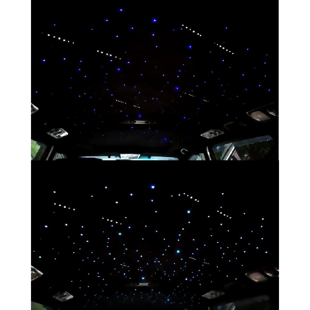 16W Car RGBW LED Fiber Optic Atmosphere Dome Light Kit Bluetooth APP Control