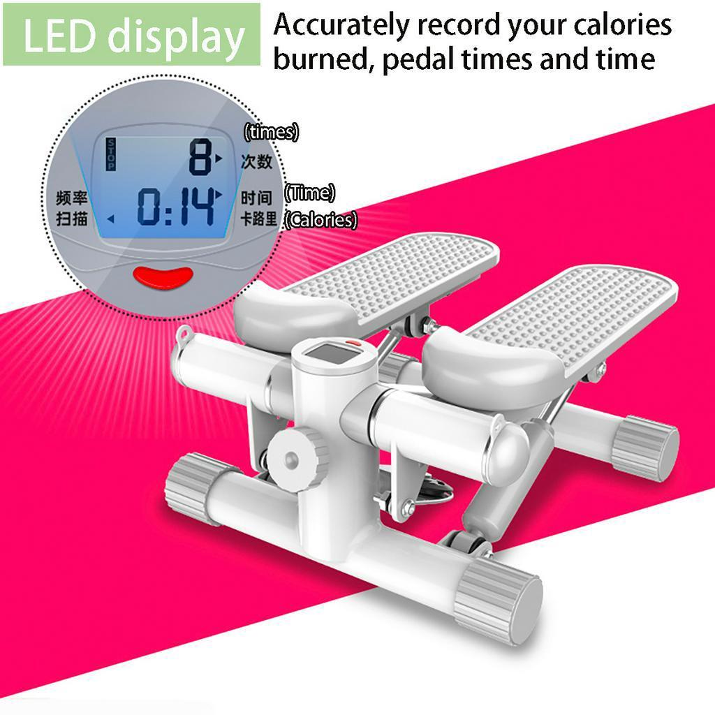 430 X 210 X 330 Mm Foot Pedal Exercise Stepper With Rope And Mat Mini Health Recovery Pedal Exerciser Cross Trainer Stepper