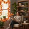 Fall Maple Leaf Garland Thanksgiving Harvest Artificial