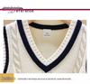 Unisex Knitted School Vest: Warm Student Uniform for Spring & Autumn