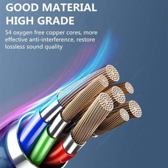 A4 Universal Wire Control Double Moving Coil Subwoofer Earphone In-ear Earplugs Headset