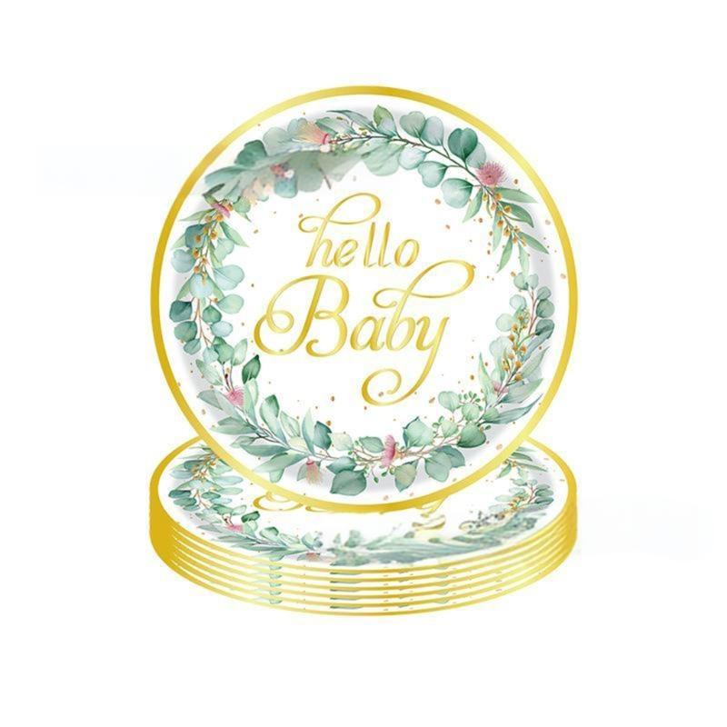 10/20Pcs Disposable Party Plates Kids Birthday Party Napkins Party Decoration for Baby Showers Kids Birthday Supplies