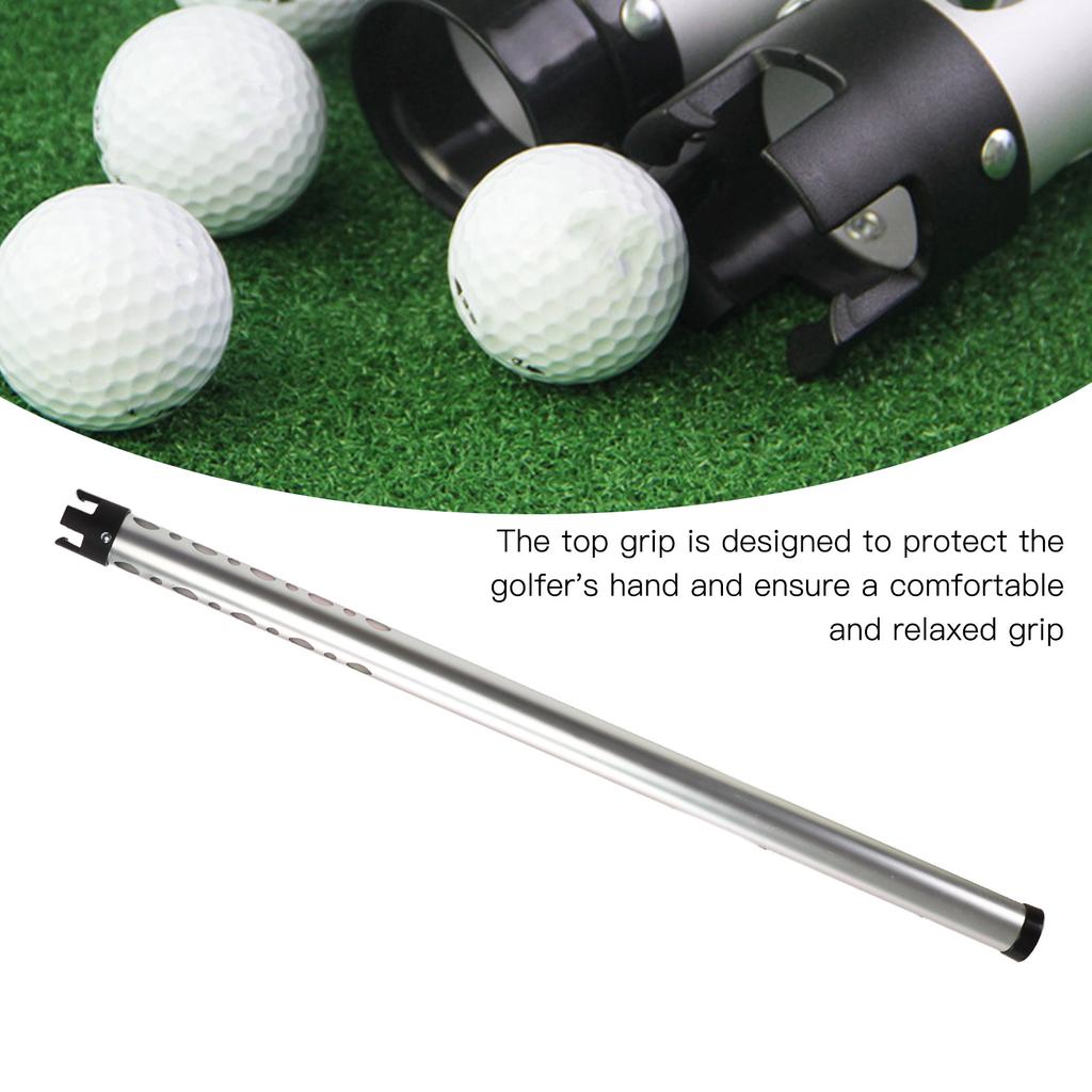 Golf Ball Retriever Aluminum Alloy Golf Ball Picker Golf Pickup Tube Collector Hold 23 Balls Four Claw