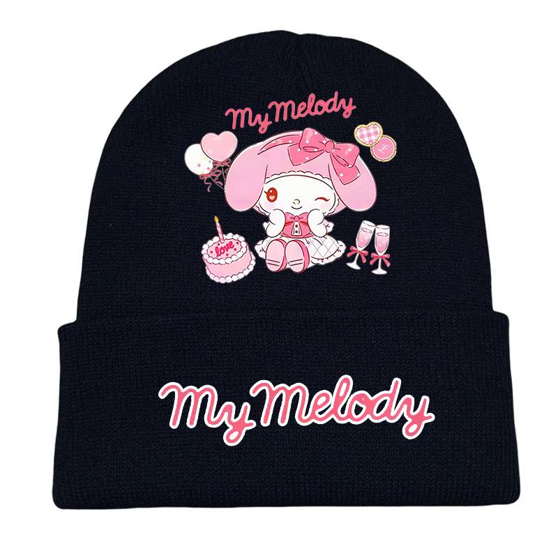 Kuromi Series Unisex Warm Knit Hat for Teens