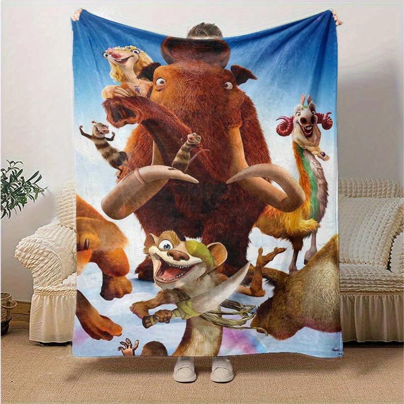 1 pezzo, Coperta Decorativa Casa Era Glaciale Perfetta per Divano, Camera da Letto, Soggiorno, Viaggio, Campeggio