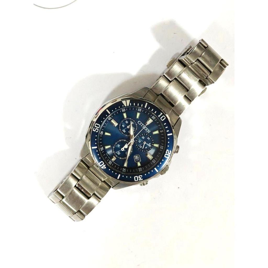 Used [Solar Watch] CITIZEN Citizen Watch Eco-Drive Chronograph Blue Dial Men's V010-6772F