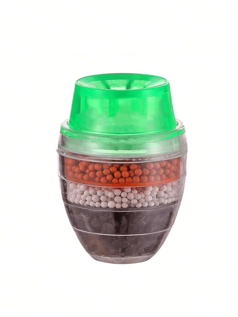 3pcs Random Color 5-layer Activated Carbon Water Filter Faucet Splitter, Suitable for Kitchen Faucets and Shower Heads