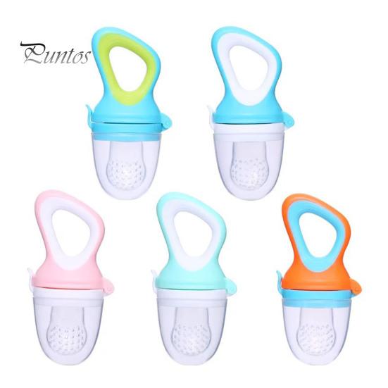 Toddler Eating Training Tool Silicone Baby Fruit Feeder Pacifier, Self Feeding And Teething Choke Prevention Relief Toy, Easy to Hold Seamless