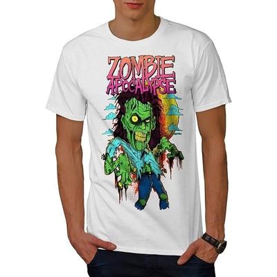 Zombie Apocalypse Horror T-Shirt for Men – Scary Graphic Printed Tee, Halloween