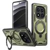 Case for Xiaomi Redmi Note 14 Pro 5G / Xiaomi Poco X7 5G, Military MagSafe, Green