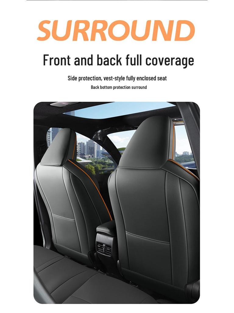 Toyota Corolla Ruifang Seat Covers: Universal, Year-Round Fit for 26 Models, Fully Enclosed Interior, Car Seat Cushions and Mat Covers.