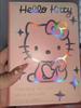Kawaii Japanese Cartoon Soft Pu Leather Notebook Colored Page Diary Cute Daily Journal  Fans Surprise Gift