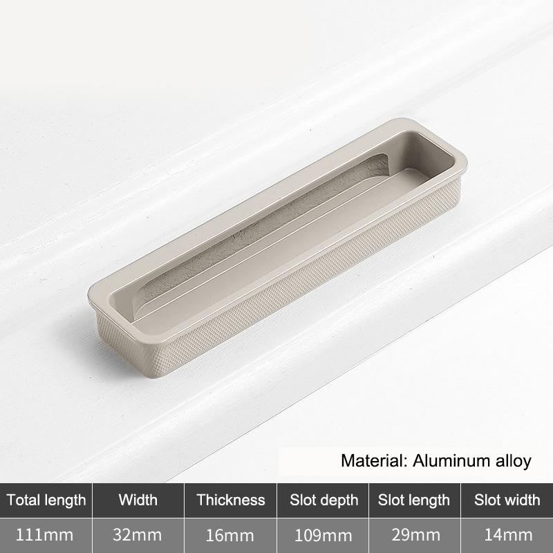 

Aluminum Black Embedded Slotted Sliding Door Invisible Handle Gold Bedroom Wardrobe Drawer Knob Furniture Home Handle Decorative A13
