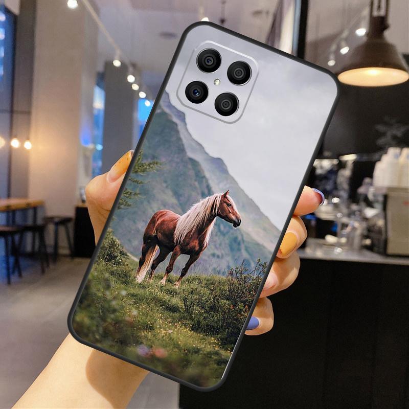 Horse Phone Case For Huawei P30 P20 P40 Lite P50 Pro P Smart 2019 Nova 5T Honor 50 X8 X9 Cover