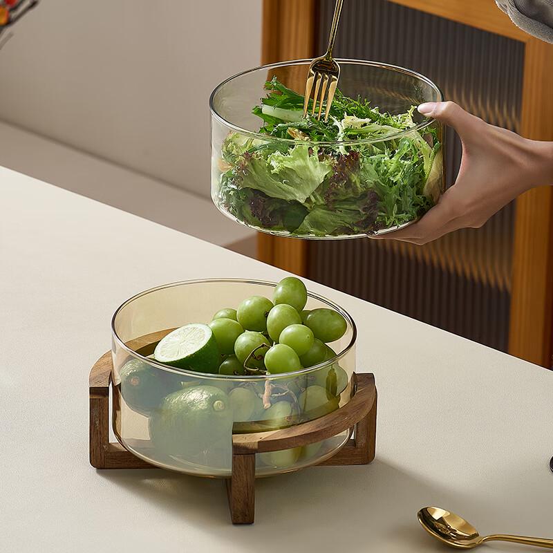 Luxuriöse Moderne Glas Obst- & Snackplatte