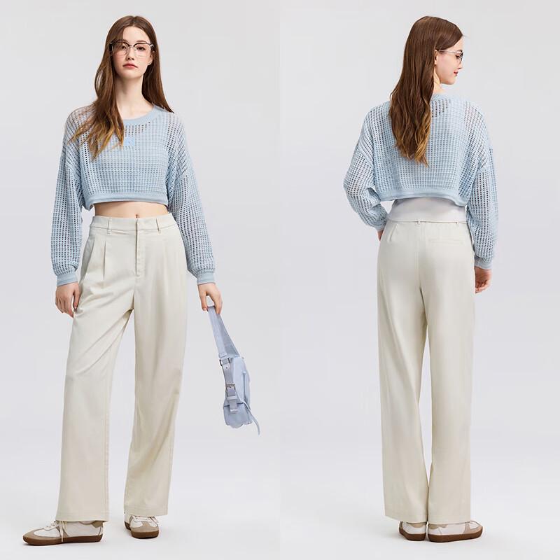 Semir Women's Solid Color Wide-Leg Casual Pants