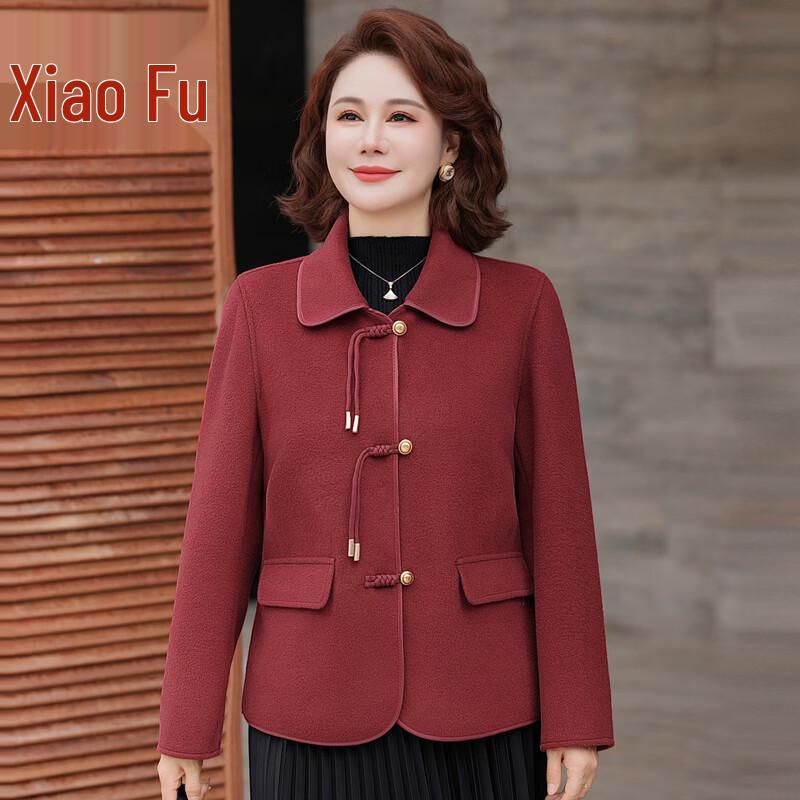 Chic Mid-Aged Women s Spring Short Coat 4XL