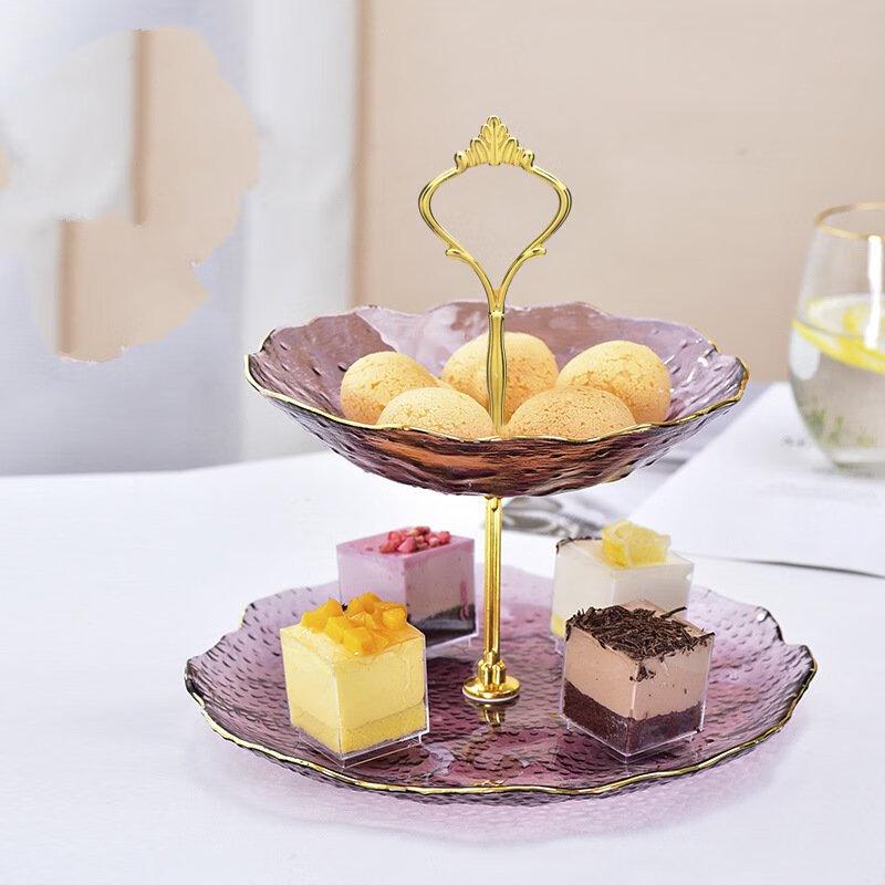 Многоуровневая сервировочная подставка ZISIZ из керамики в форме листа лотоса