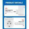 Automatic Voltage Current Protector Socket AC 220V 110V Adjustable 16A Power Surge Protector EU Plug Socket Safe Protect