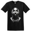 T-shirt Grafica Ritratto Giocatore di Pallacanestro di Cleveland Kyrie Irving Maglietta per Fan Sportivi