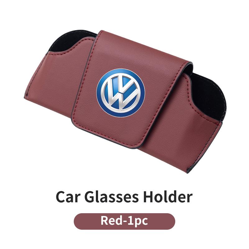 Car Leather Portable Glasses Bag Sunglasses Auto Interior Accessories For Volkswagen VW Golf 4 6 7 GTI Tiguan Passat B5 B6 B7 CC Zk2