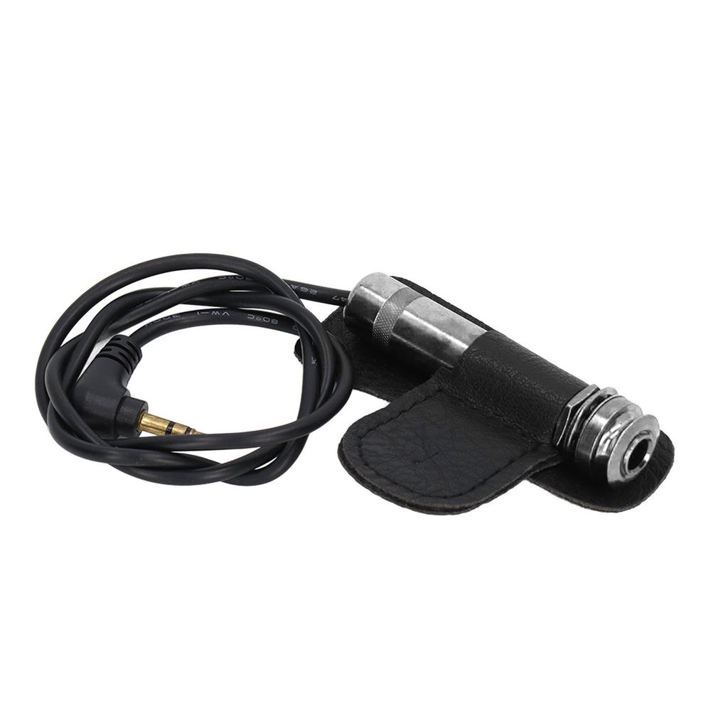 Acoustic Guitar Pickup Transducer Metal Accessory Replacement for String Instrument Silver