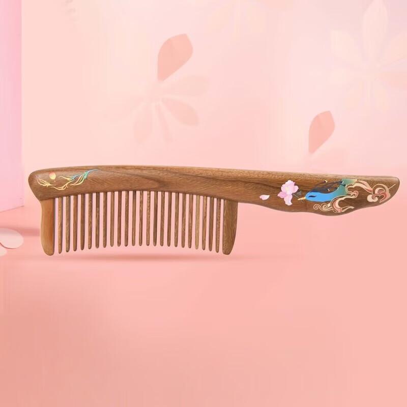 Tan Mu Jiang Inlaid Wood Comb Gift Set
