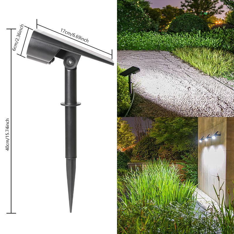 Waterproof Solar Garden Floodlight Tree Spotlight 39 LED Spotlight [White Light]