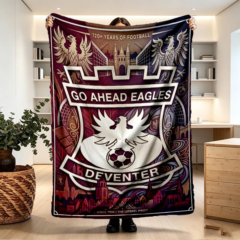 Go Ahead Eagles Print Blanket - Soft & Comfortable, for Bedroom, Travel, Sofa, Home Decoration - Birthday Christmas Gift for Friend