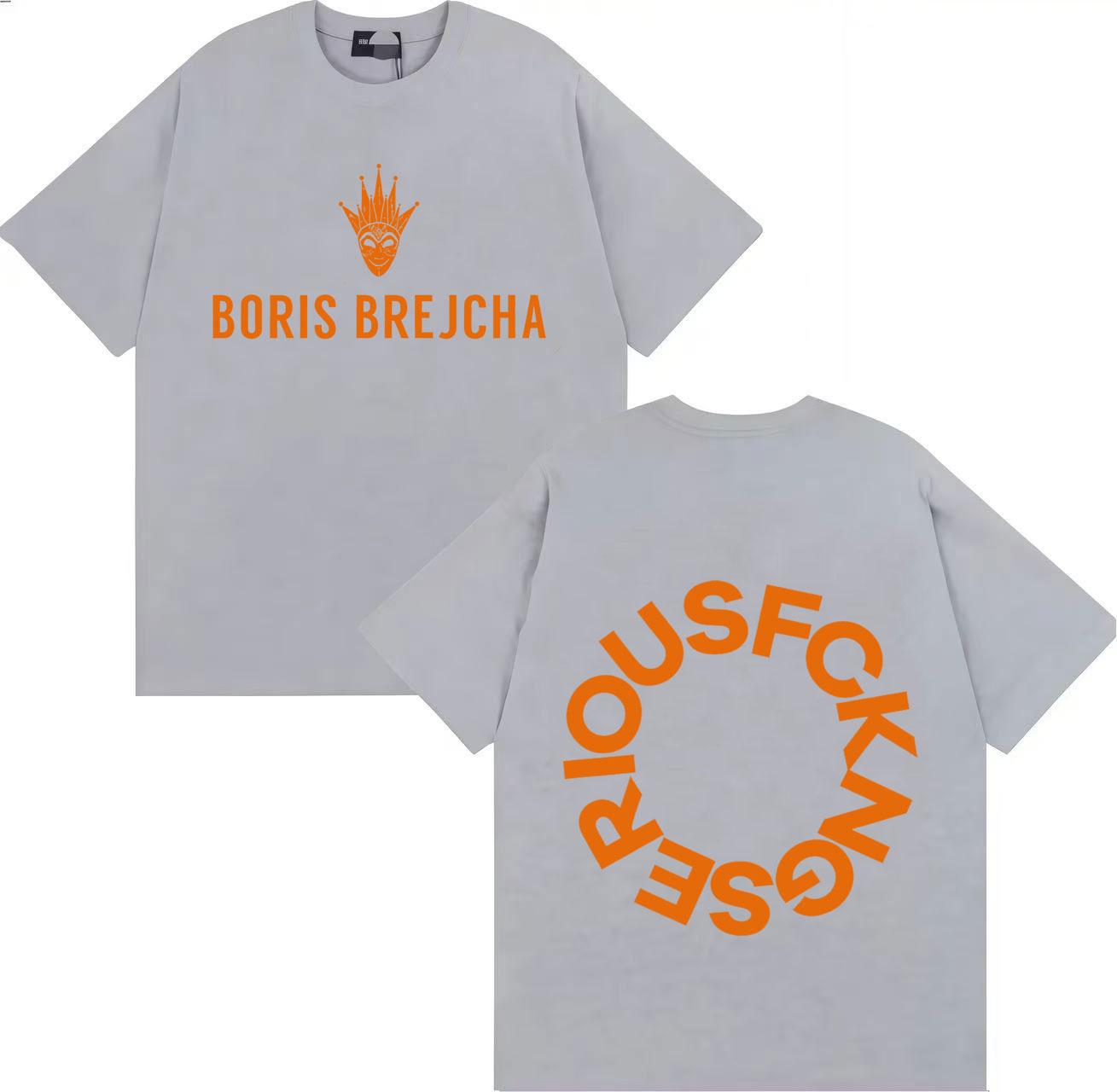 Trendiges Lässiges Boris Brejcha DJ Maske T-Shirt Cooles Kurzes Herren Damen Harajuku Hohe Qualität Hiphop Oversized Musik Maske Unisex Oberteile XL