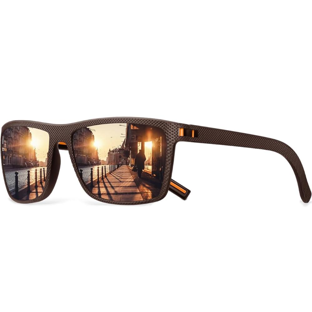 Square Sunglasses for Men Women Vintage Lightweight UV Protection Sun Glasses Fashion Trendy