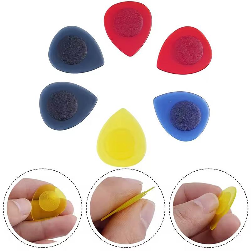 5PCS Waterdrop Shape Guitar Pick Multiple Size Available Random Assorted Color Guitar Pick Music Practice Performance Supply ZYF