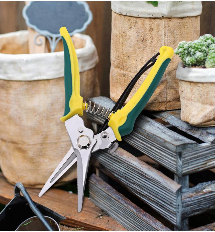 Pruner Garden Scissors Professional Sharp Bypass Pruning Shears Tree Trimmers Secateurs Hand Clippers For Garden Beak Scissors
