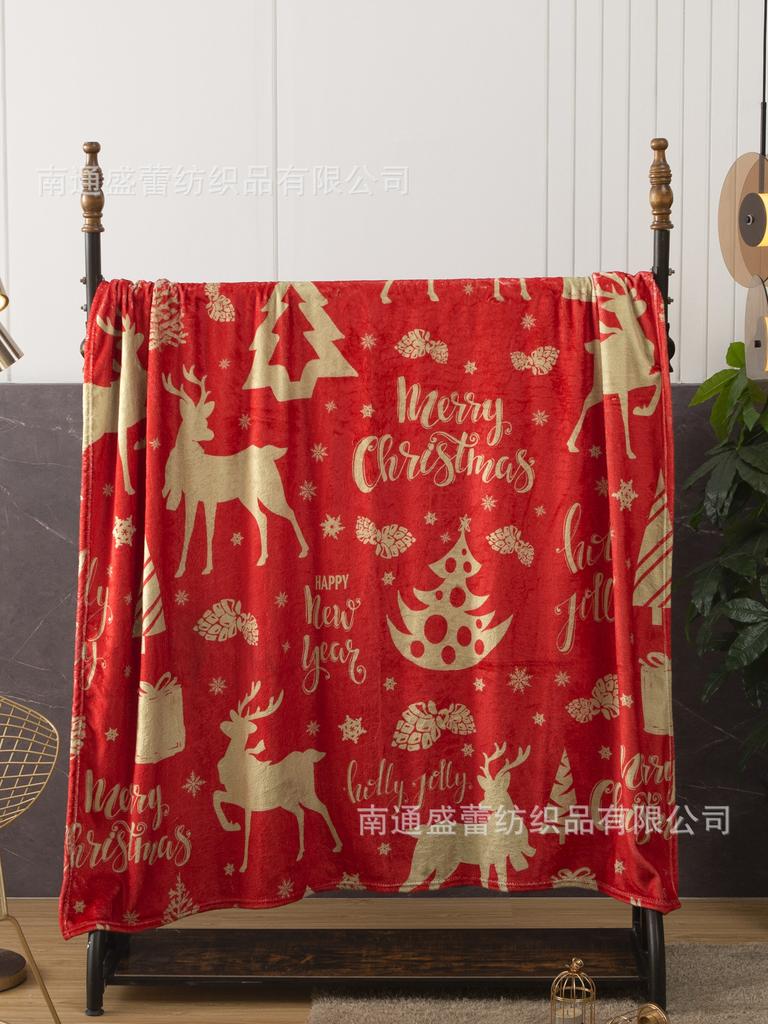 3D Digital Printing Flannel Blanket Sofa Blanket Blanket Single Layer Thickening